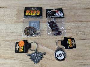 lot 191 image: 4 New KISS Collectable Keychains