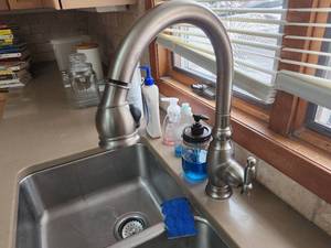lot 7 image: Kitchen Faucet and Insinkerator Food Waste Garbage Disposal