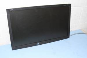 lot 61 image: NEC AccuSync 24 LED Backlit Widescreen Computer PC Desktop Monitor Display