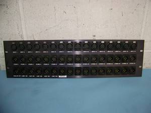 lot 112 image: Pro Audio XLR (Male and Female) 48-Input  Output Panel Connector