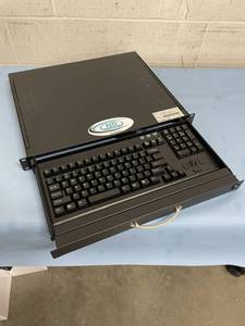 lot 135 image: Network Technologies NTI Rackmount Slide-Out  Sliding Drawer Keyboard & Mouse