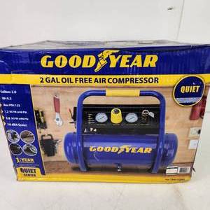 New Good Year 2 Gallon Oil Free Air Compressor Quiet
