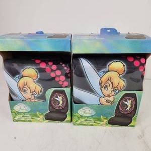 Lot Of Two Tinkerbell Black Car Seat Covers Universal