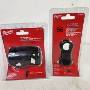 Lot Of Two New Milwaukee Protective Boots M12 Fuel 14 Right Angle Die Grinder And 14 & 38 High Speed Ratchet