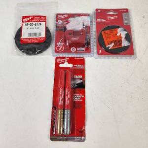 Lot Of 4 Open Box Milwaukee Tools Jobsite Markers 4 Guide Plates Pipe Cutter Metal Cut-Off