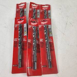 Lot Of Six Milwaukee Thunderbolt Black Oxide Drill Bit 1532 48-89-2736