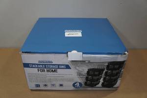 lot 12 image: 4-Tier Stackable Storage Bins