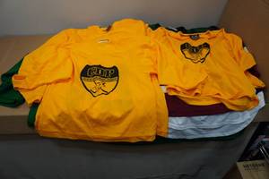 lot 44 image: Assorted YouthAdult Hockey Jerseys