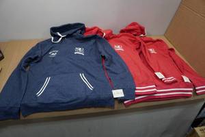 lot 97 image: 3 Light Weight Sweatshirts -Large & Small