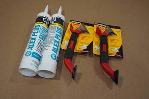 lot 122 image: 2 Caulk Tools with Dap Caulk