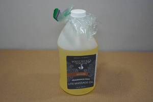 lot 128 image: 12 Gallon Soothing Touch Lite Massage Oil