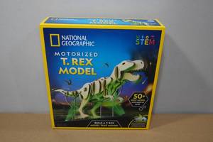 lot 170 image: National Geographic Motorized T Rex Model Builders Set