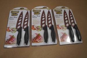lot 220 image: 3 Copper Knife Sets