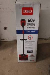lot 54 image: Toro 60V Cordless 12 Power Shovel -Tool Only