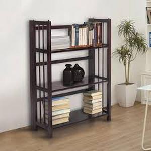 Casual Home 38 in. Espresso Wood 3-shelf Etagere Bookcase with Open Back  Customer Returns See Pictures