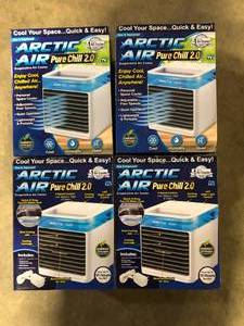 Lot of ARCTIC AIR 76 CFM 4 Speed Portable Evaporative Cooler for 45 sq. ft. Customer Returns See Pictures