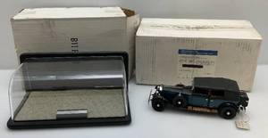 Franklin Mint Die Cast  (1929 Rolls Royce Phantom 1 Cabriolet De Ville) Precision Model In Original Box With Display Case