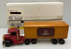 Vintage Wood Delivery Truck With Advertising