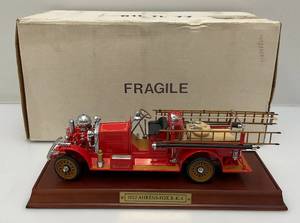 Franklin Mint Die Cast  (1922 Aherns Fox R-K-4 Fire Truck) Precision Model In Original Box