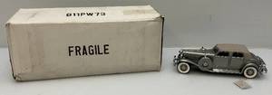 Franklin Mint Die Cast  (1933 Duesenberg Twenty Grand) Precision Model In Original Box