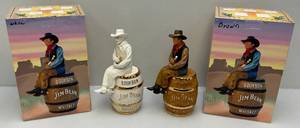 Vintage Jim Beam Collectors Club Cowboy Decanters (NIB) Sold Empty