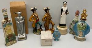 Misc. Vintage Jim Beam Collectible Figural Decanters & More (EMPTY)