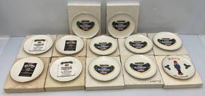 Misc. Vintage Collectible Liquor Advertisement Plates & More In Original Boxes (Never Displayed)