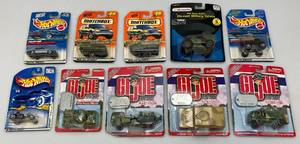 Misc. Miniature Die Cast Cars Including GI Joe, Hotwheels & More (All NOC)