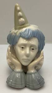 Vintage Meico Sad Face Clown Figurine 7 Tall