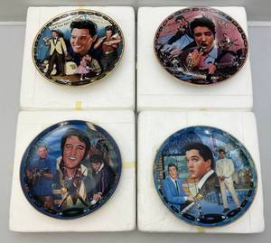 Bradford Exchange Collectible ELVIS Musical 7 34 Plates In Original Packing Never Displayed