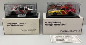 Misc. NASCAR Terry Labonte Kelloggs & Iron Man 124 Scale Die Cast Miniature Collectibles (NOS)