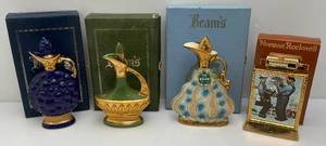 Misc. Jim Beam Collectible Executive Decanters & More In Original Boxes (EMPTY)