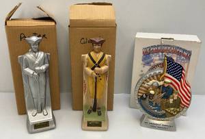 Misc. Collectible Jim Beam Soldier Themed Decanters (EMPTY)