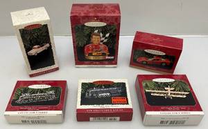 Vintage Hallmark Collectors Series Plane, Trains & Automobiles Ornaments & More (NIB)