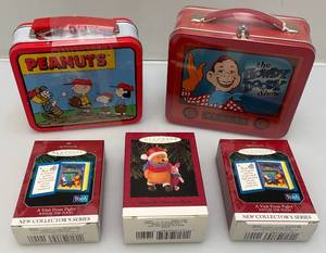 Misc. Hallmark School Days Miniature Collectible Lunch Boxes With Ornaments Factory Sealed  Including Howby Doody & More (NIB)