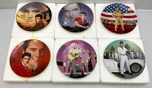 Vintage Bradford Exchange ELVIS Collectors Plates In Original Styrofoam Packing Never Displayed
