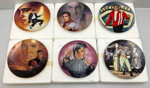 Vintage Bradford Exchange ELVIS Collectors Plates In Original Styrofoam Packing Never Displayed