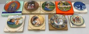 Vintage Misc.Collectors Plates Including Dresden & More In Original Boxes Never Displayed