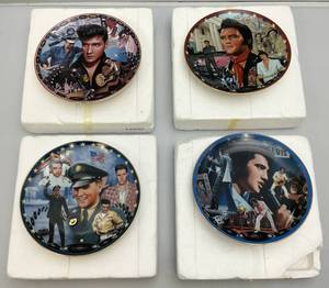 Bradford Exchange Collectible ELVIS Musical 7 34 Plates In Original Packing Never Displayed