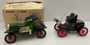Vintage Jim Beam 1913 Model T & Oldsmobile Car Decanters (EMPTY)