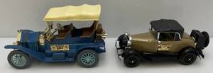 Vintage Jim Beam Model A & Thomas Flyer Car Decanters (EMPTY)