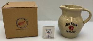 Collectible Red Wing Jim Beam 175 Pottery Pitcher In Original Box