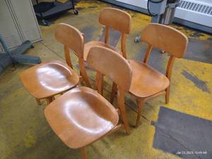 (4) Wooden Chairs