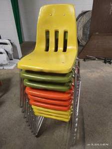 (9) Plastic Virco Chairs