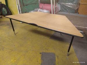 Large Half-Hexagon Table