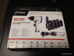 Sunex SX16PK 16 Pc Air Tool Kit - Brand New