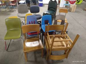 Huge Miscellaneous Chair Lot - At Least 21 Chairs