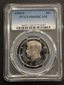 1990-S Kennedy Half Dollar Proof PCGS PR69 Deep Cameo
