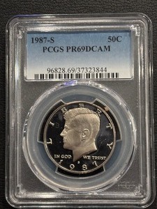 1987-S Kennedy Half Dollar Proof PCGS PR69 Deep Cameo