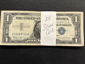 25 Silver Certificates